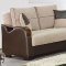 Seattle Sofa Bed in Beige & Espresso by Empire w/Options