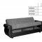 Milano Sofa Bed in Brick Fabric by Rain w/Optional Items