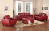 G209 Sofa & Loveseat in Red Bonded Leather by Glory w/Options