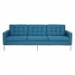 Florence Sofa FS90BUTW in Blue Twill Wool - LeisureMod w/Options