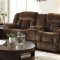 Laurelton Motion Sofa 9636 in Chocolate by Homelegance w/Options