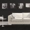 Vanity Sofa in White Leather by J&M w/Optional Loveseat