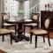 Abergele 5Pc Dining Set CM3306RT in Brown Cherry w/Options