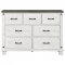 Lilith Bedroom 224471 in Distressed White by Coaster w/Options