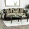 Justina Sofa SM6422 in Gray & Espresso Chenille Fabric w/Options