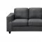 U9055 Sofa & Loveseat Set in Gunmetal Fabric by Global w/Options