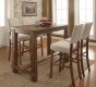 Sania CM3324BT 5Pc Bar Table Set in Natural Tone Finish