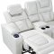 U8311 Power Motion Sofa in White Leather Gel by Global w/Options