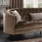 Manuela Sofa CM6145BR in Brown Flannelette Fabric w/Options