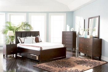 Lorretta 201511 Bedroom in Brown by Coaster w/Options [CRBS-201511 Lorretta]