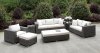 Somani CM-OS2128-16 7Pc Outdoor Patio Sofa Set in Ivory & Gray