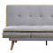 Savilla Adjustable Sofa 57164 in Gray Linen Fabric by Acme