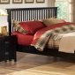 Distressed Black Finish Traditional Bedroom w/Optional Items