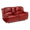 Lombardi Power Reclining Sofa & Loveseat Salsa Leather