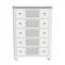 Cassie Bedroom Set in White & Silver by Global w/Options