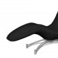 Dream Chaise in Black Leatherette by Whiteline Imports