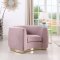 Julian Sofa 620 in Pink Velvet Fabric by Meridian w/Options