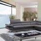 Quebec Sectional Sofa 8488 in Dark Grey Eco-Leather by VIG