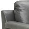 Leather Italia Sienna Sofa & Loveseat Set in Dark Gray w/Options