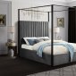 Jax Bed in Grey Velvet by Meridian w/Options