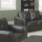 504461 Sawyer Sofa in Charcoal Bonded Leather by Coaster