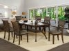 Holly 7Pc Dining Room Set CM3023T in Satin Walnut