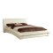 Vizela CM7604IV Platform Bed in Ivory Leatherette