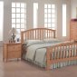 Modern Maple Finish Bedroom Set