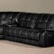 2010 Reclining Sectional Sofa in Black Bi Cast