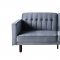 Qinven Adjustable Sofa LV00085 in Dark Gray Velvet by Acme