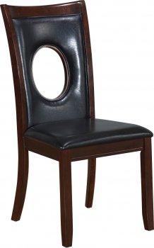 D5003DC Dining Chair Set of 4 in Dark Brown PU by Global [GFDC-D5003DC]