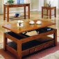 Oak All Wood Contemporary Ocassional Cocktail Table w/Lift Top