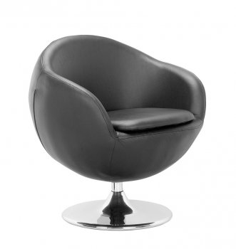 Black, White or Espresso Leatherette Contemporary Swivel Chair [ZMC-Bounce]