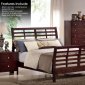 Espresso Finish Transitional Bedroom w/Optional Case Goods