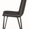 Chambler 130082 Set 4 of Dining Chairs in Charcoal Leatherette