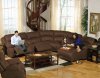 Espresso Fabric Compass Modular Sectional Sofa w/Options