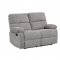 Oswald Motion Sofa & Loveseat 9520GY Gray Fabric - Homelegance