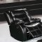 Gramercy 644 Motion Sectional Sofa in Black Bonded Leather