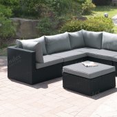 407 Outdoor Patio 6Pc Sectional Sofa Set by Poundex w/Options