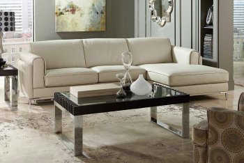 Hugo 8537 Sectional Sofa in Beige Leather by Homelegance [HESS-8537 Hugo]