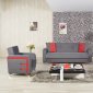 Decora Sofa Bed in Gray Fabric by Casamode w/Options