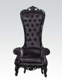 59141 Raven Accent Chair in Black Fabric by Acme [AMCC-59141 Raven]