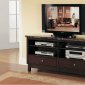 Danville TV Stand 07093 in Walnut w/Black Marble Top by Acme