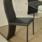 Fenya Dining Table Clear Glass Top by Chintaly w/Optional Chairs