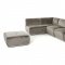 Hawthorn Sectional Sofa w/ Ottoman 2388 in Gray Fabric by VIG