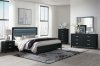 Reid Bedroom Set 5Pc in Black by Global w/Options