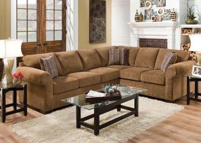 51245 Torilyn Sectional Sofa in Walnut Fabric by Acme