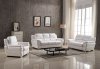 4562 Sofa in White Half Leather by ESF