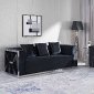 LCL-012 Sofa & Loveseat Set in Black Velvet