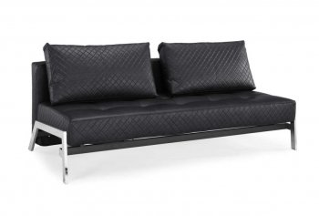 Black or Dark Brown Bonded Leather Modern Convertible Sofa Bed [LSSB-Denmark]